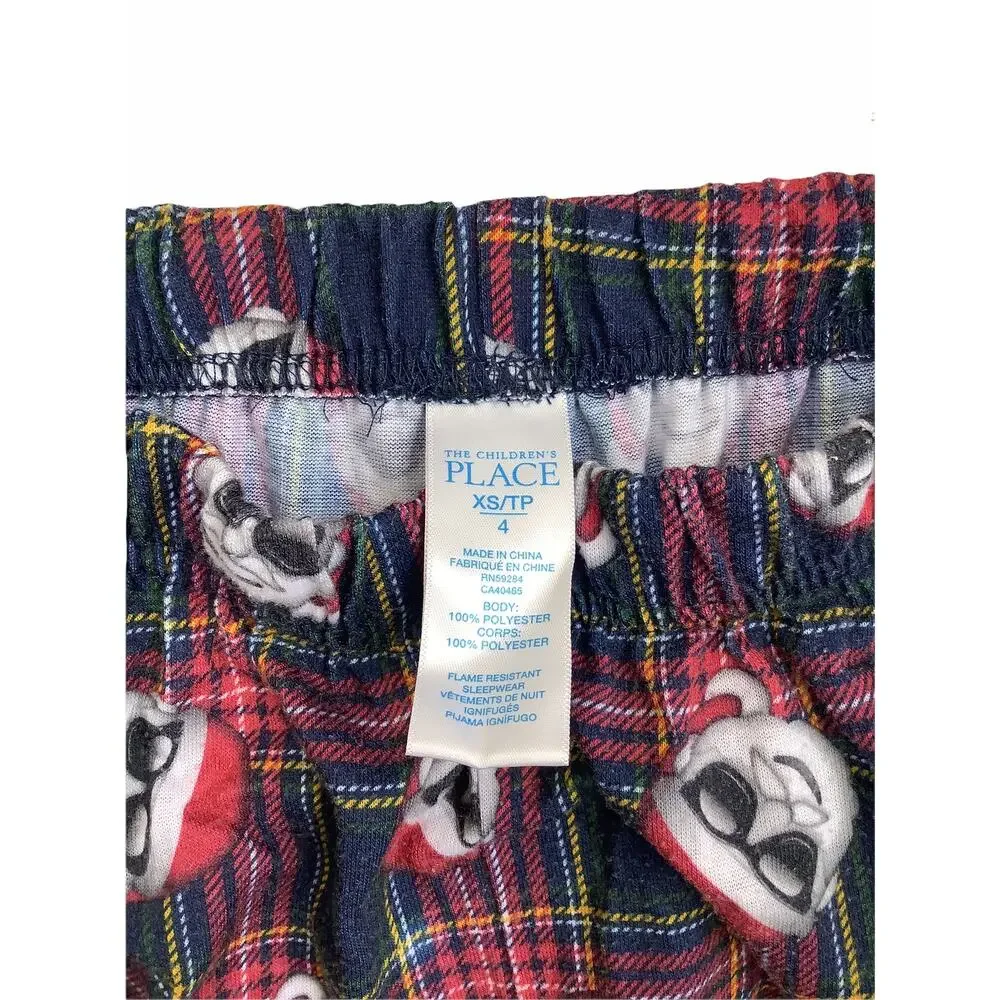 The Children's Place Unisex Kid's Santa Clause Christmas Pajama Pants Size XS/4